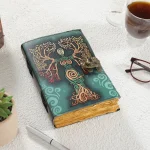 Leather Vintage Journal Book Shadow Lock Closure 200 Page - Image 7