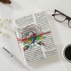 Peacock Hand Paint Vintage Journal Notebook - Image 3