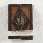 Small Leather Blank Diary With Middle C-Lock
