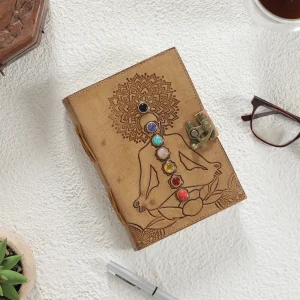 Yoga Meditation Leather Cover Journal Note Book - Image 3