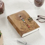 Yoga Meditation Leather Cover Journal Note Book
