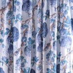 5 Yard Beautiful Blue Color Floral Print Sewing Running Cotton Fabric - Image 4