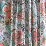 Indian Handmade Cotton Fabric White Floral Print - Image 4