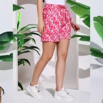 Pink Scorpions Printed Shorts with Side Pockets - Image 5