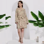 Luxury Handmade Printed Bath Robe Dress Gift For Girlfriend's - Image 2