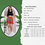 Women’s Outdoor Pink Ikat Print Short Pants - Image 3