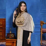 Beautiful Sand Floral Women Stole 80"x30"