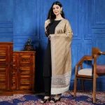 Beautiful Sand Floral Women Stole 80"x30" - Image 2