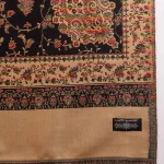Black Beautiful Party Wear Pashmina Shawl Floral - Image 7