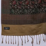 Black Floral Stole Beautiful Look Women Wrap - Image 6