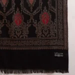 Black Mughal Design Wear Pashmina Men's Shawl - Image 9