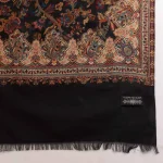 Black Paisley Soft and Warm Winter Shawl - Image 9