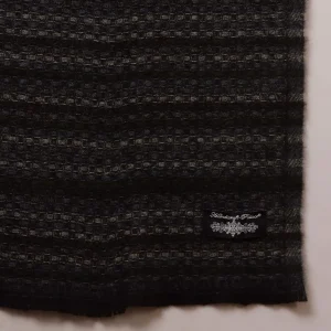 Blue Striped Muffler Men's Reversible Wool Scarf - Image 7