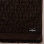 Brown Damask Wool Scarf Winter Men's Muffler - Image 8