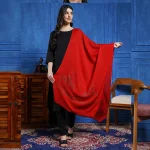 Christmas Gift For Women Red Sequins Deer Stole - Image 4