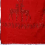 Christmas Gift For Women Red Sequins Deer Stole - Image 6