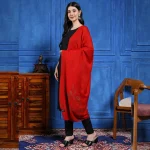 Christmas Gift For Women Red Sequins Deer Stole - Image 2