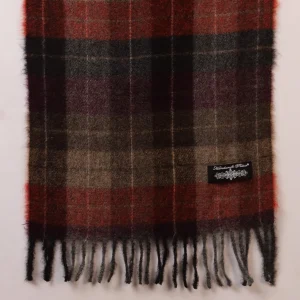 Christmas Men's Scarf Winter Neck Wraps Brown Checked Muffler - Image 8