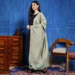 Green Paisley Soft and Warm Winter Stole - Image 2