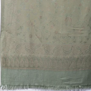 Green Paisley Soft and Warm Winter Stole - Image 6
