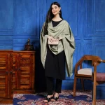 Green Paisley Soft and Warm Winter Stole - Image 3