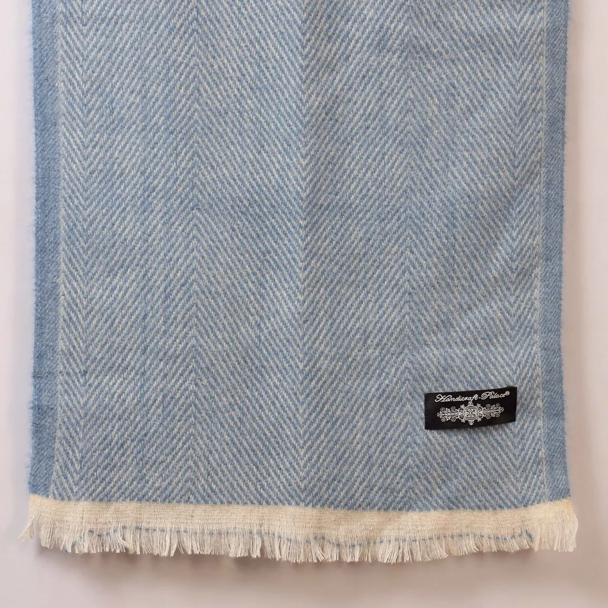 indian-handmade-blue-herringbone-wool-muffler WM-175 (8)