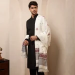 Indian Handmade Meditation Shawl Kullu Wool Stole - Image 3
