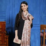 Indian Kullu Shawl Scarf Pashmina Wrap White Paisley Stole