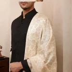 Indian Pashmina Soft Wool Shawl White Floral Cashmere Stole - Image 8