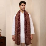 Kashmiri Maroon Floral Shawl Winter Men's Stole