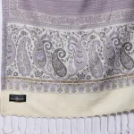 Lavender Paisley Stole Winter Wrap Scarf - Image 6
