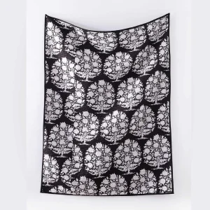 Living Room, Bed, Sofa & Chair Decor Black Tree Print Blanket - Image 6