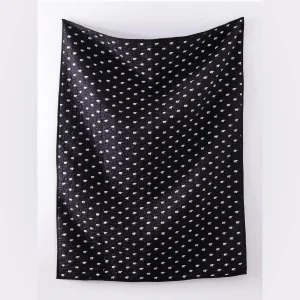 Luxury Quilted Kantha Throw Black Elephant Print Blanket - Image 6