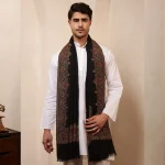 Meditation Wrap Shawl Black Paisley Cashmere Gift