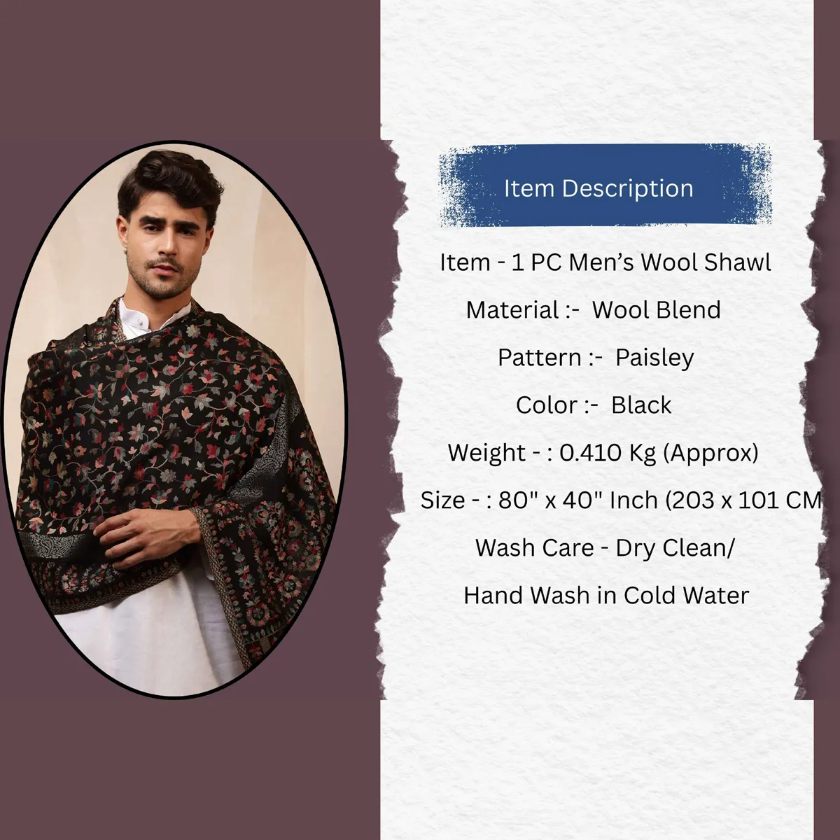 mens-black-paisley-and-floral-soft-wool-shawl-stole MWS-49 (11)