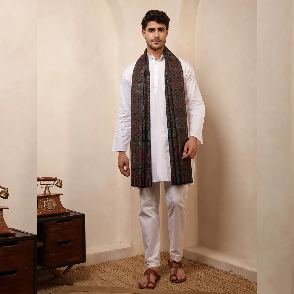 mens-casual-neck-wrap-winter-wear-black-floral-shawl MWS-55 (9)