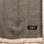 Men's Gray Herringbone Pattern Muffler - Image 8