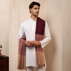 Men's Oversize Shawl Paisley Thick Blanket - Image 3