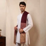 Men's Oversize Shawl Paisley Thick Blanket - Image 4