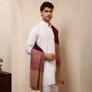Men's Oversize Shawl Paisley Thick Blanket - Image 5