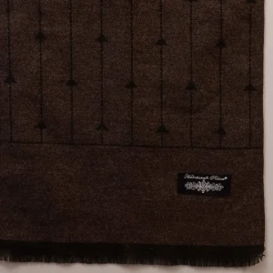 Men's Winter Reversible Scarf Brown Striped Muffler - Image 8