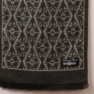 Men's Winter Wear Warm Scarves Gray Woolen Muffler - Image 8