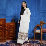 NEW Kashmiri Stole White Color Pashmina Scarf - Image 2