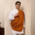 Oversized Mustard Color Men's Shawl - Image 2