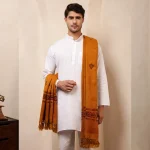 Oversized Mustard Color Men's Shawl - Image 3