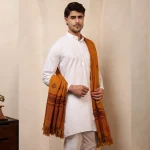 Oversized Mustard Color Men's Shawl - Image 4