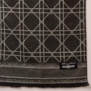 Stylish Gray Tartan Muffler Men's Winter Wool Scarf - Image 8