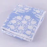 Twin Size Blue Tree Print Cotton Blanket / Throw - Image 2