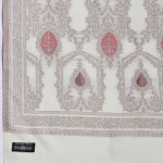 White Floral Wrap Pashmina Style Shawl - Image 6