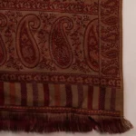 Winter Throw Pure Cashmere Shawl Men's Beige Floral & Paisley - Image 9